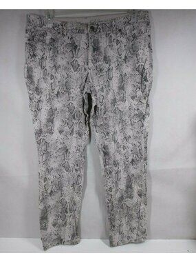 The Limited 678 Women's Pale Pink Snakeskin Jeans Size 14